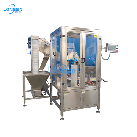 Máy lót nắp nắp bình nhựa tự động